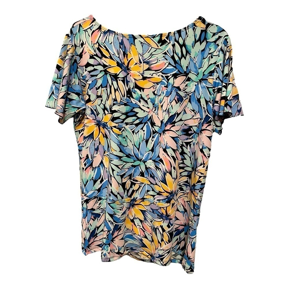 Passport Colorful Floral 2-Piece Skirt and Blouse Vintage style feminine Sz L - Picture 7 of 11